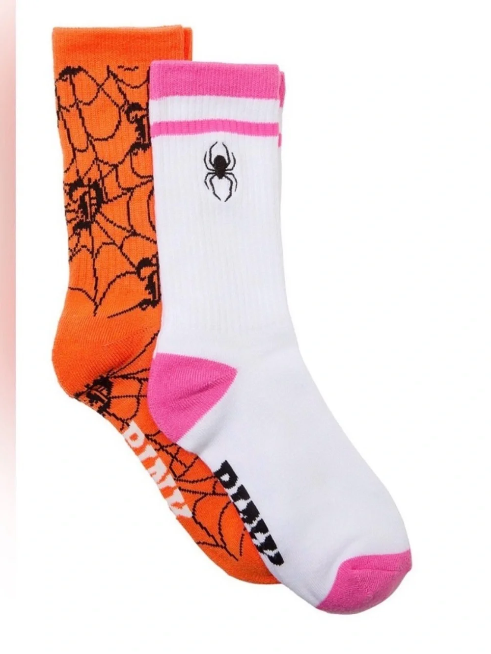 PINK Victoria's Secret Spider Halloween 2-Pack Crew Socks- New